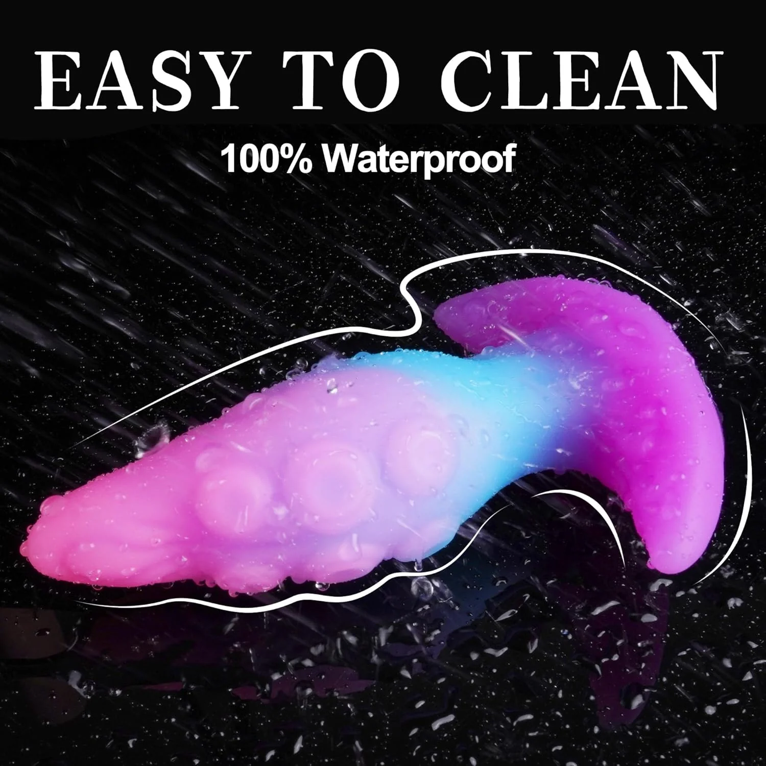 TentacleTail Tapered Silicone Fox Tail Butt Plug Large 5.1" - Image 6