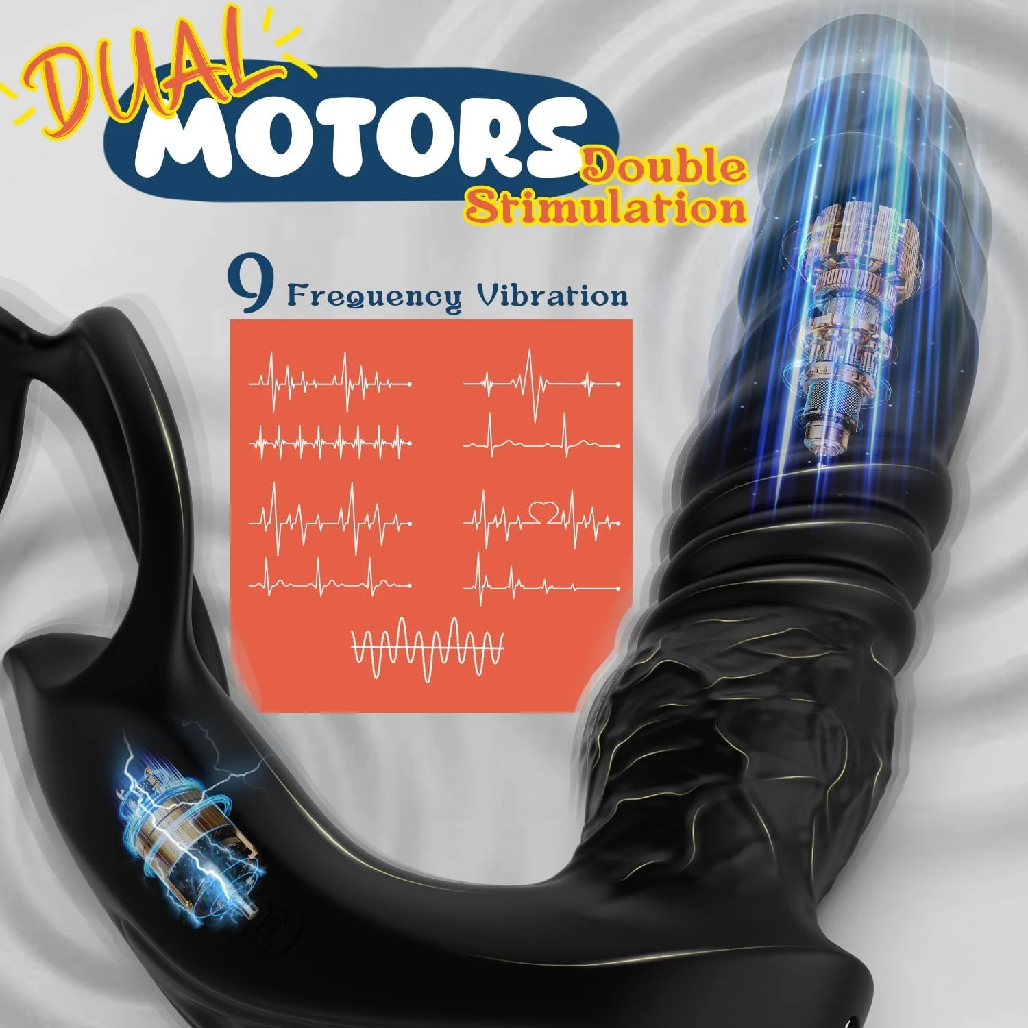 MaxThrust Thrusting Prostate Massager Cock Ring App Remote - Image 4