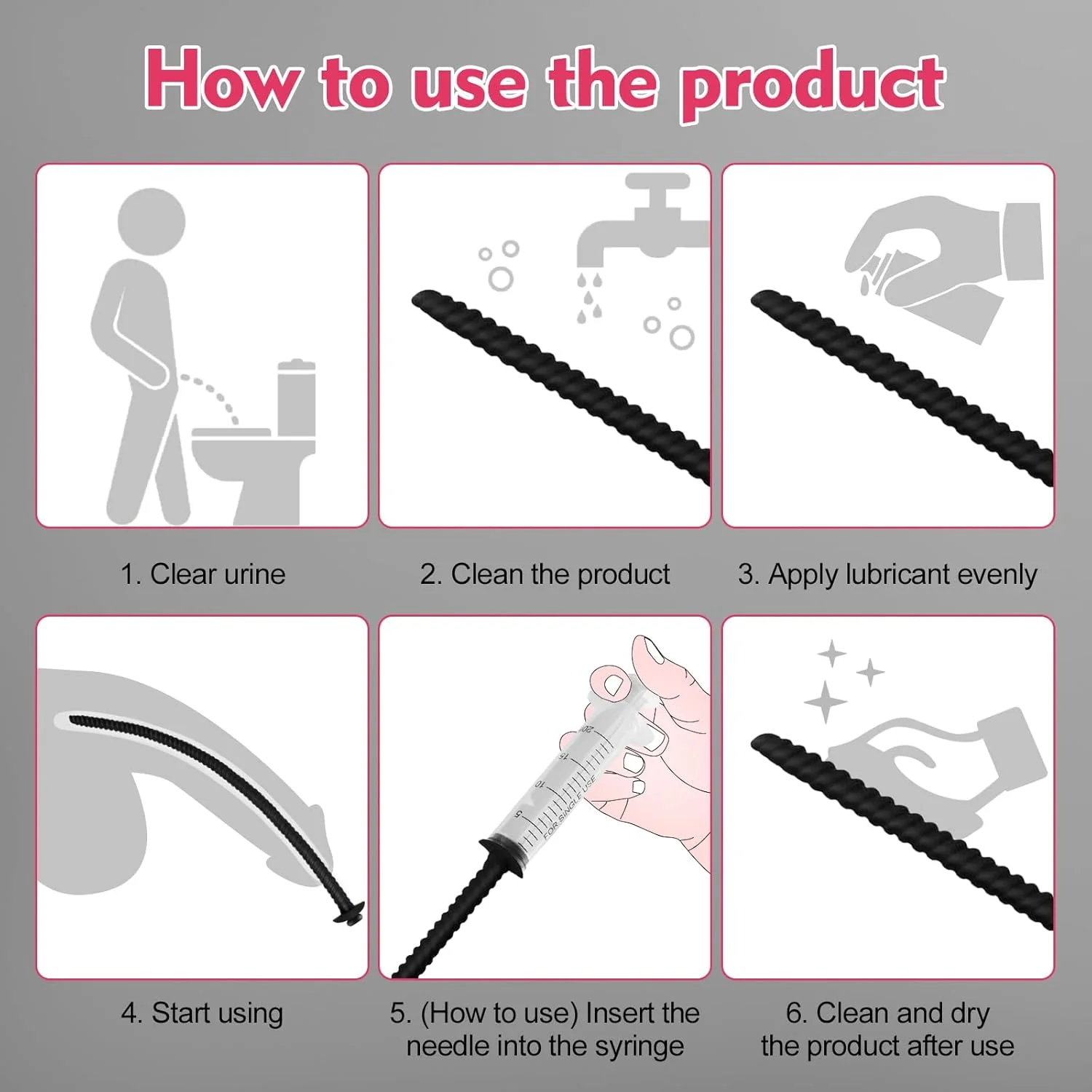 DualPath 5PCS Urethral Sounds Silicone Dilator Set - Image 7