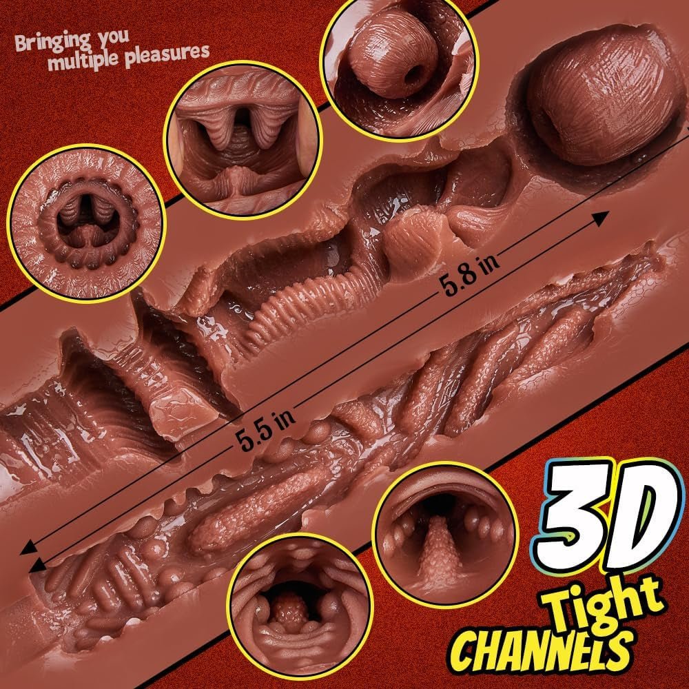 CocoaCurve Dual Channel Stroker Sex Doll 6.4LB Soft TPE - Image 4