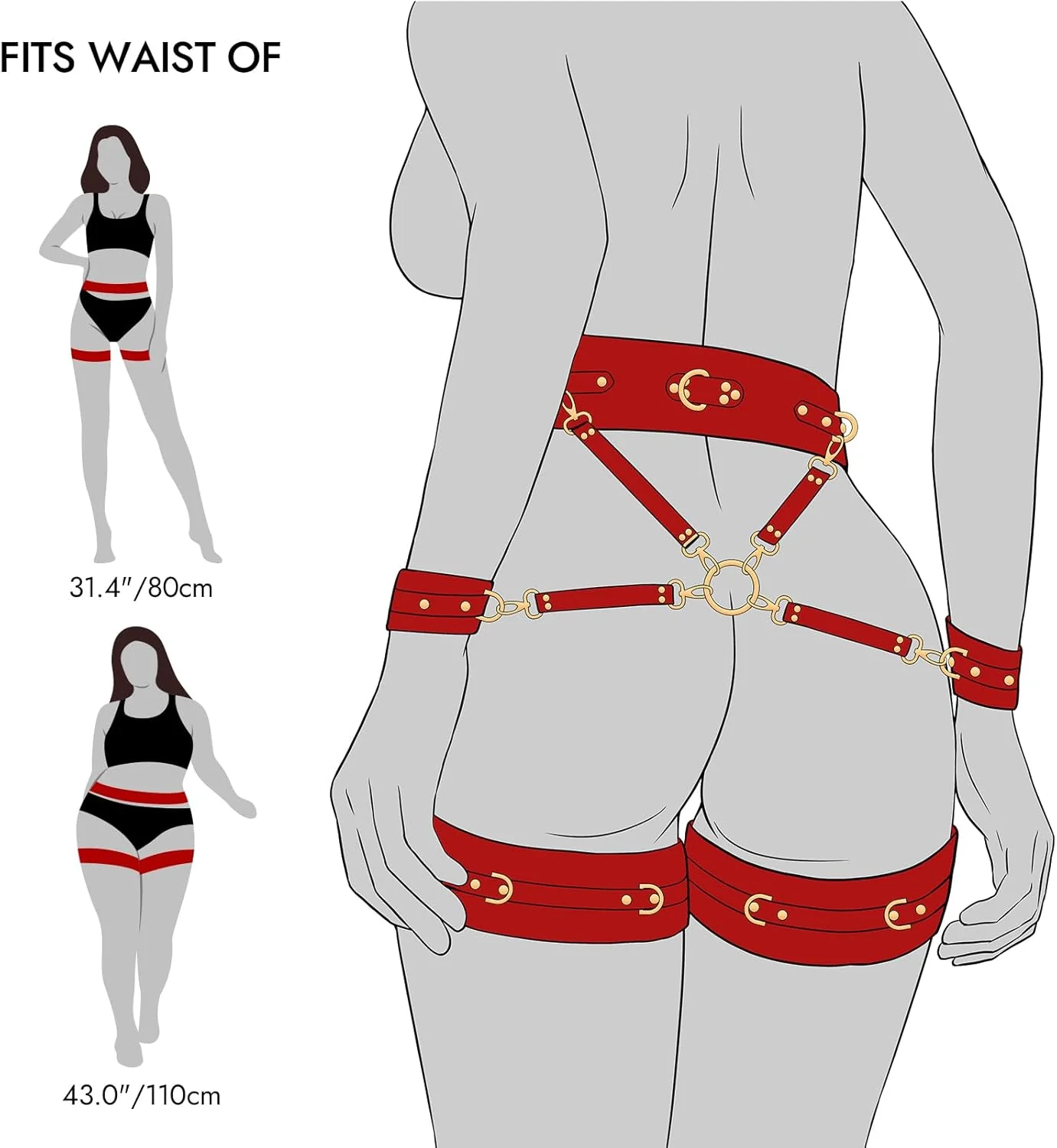 6-Piece Complete BDSM Restraint Set - Image 4