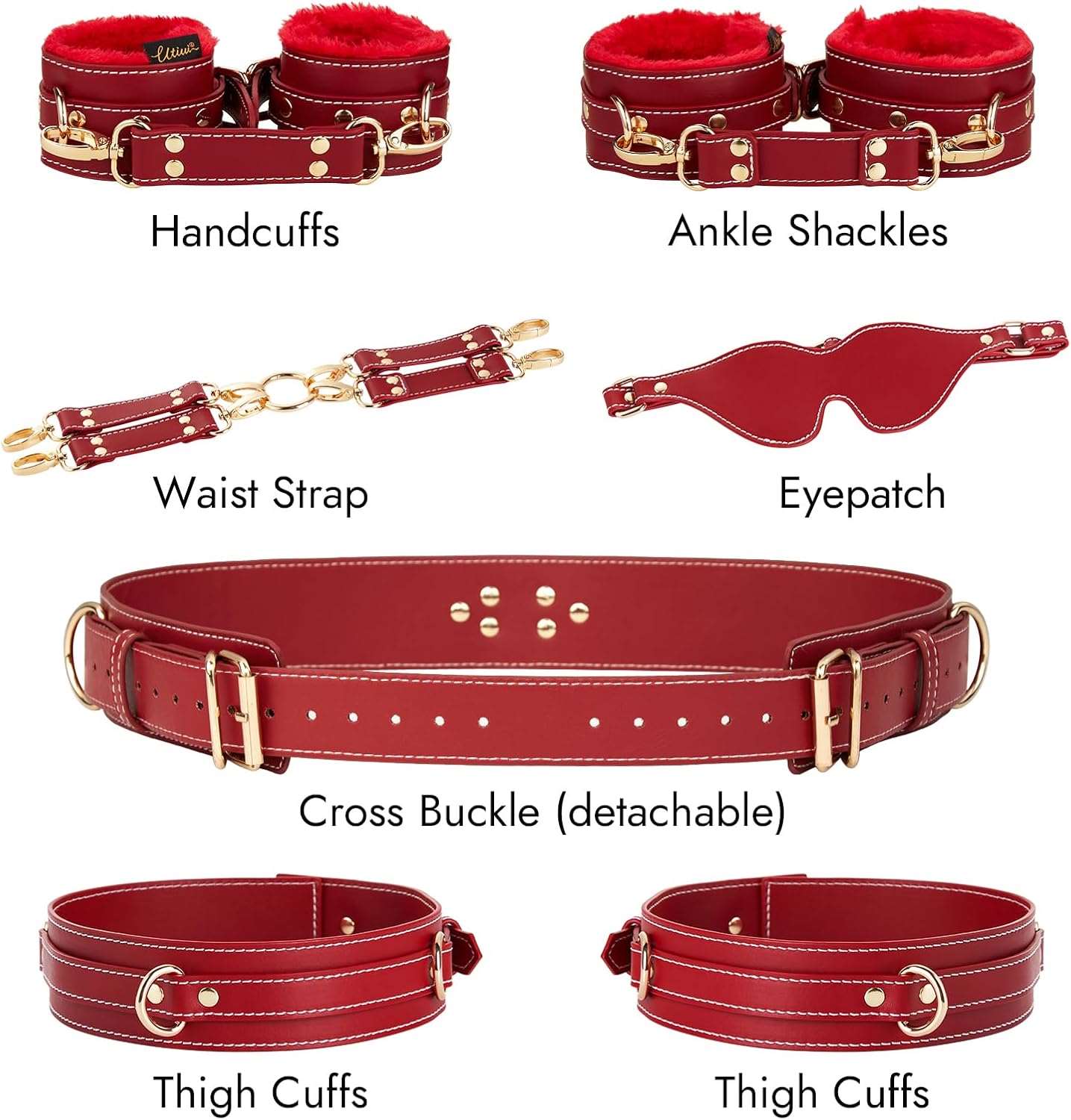 6-Piece Complete BDSM Restraint Set - Image 6