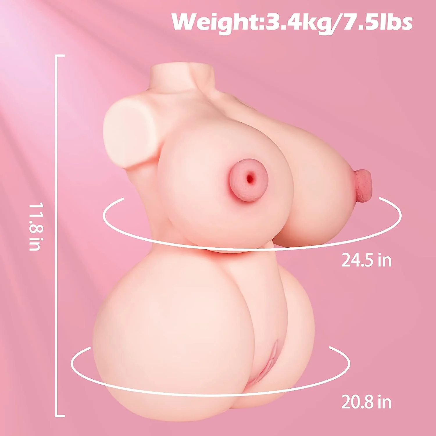 VantaCurve 7.5lb 4-in-1 Sex Doll Torso TPE - Image 4