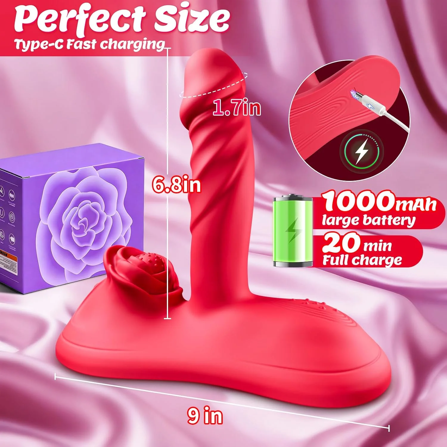 RoseRhythm Triple-Drive Ride-On Peristalsis Vibrator - Image 3
