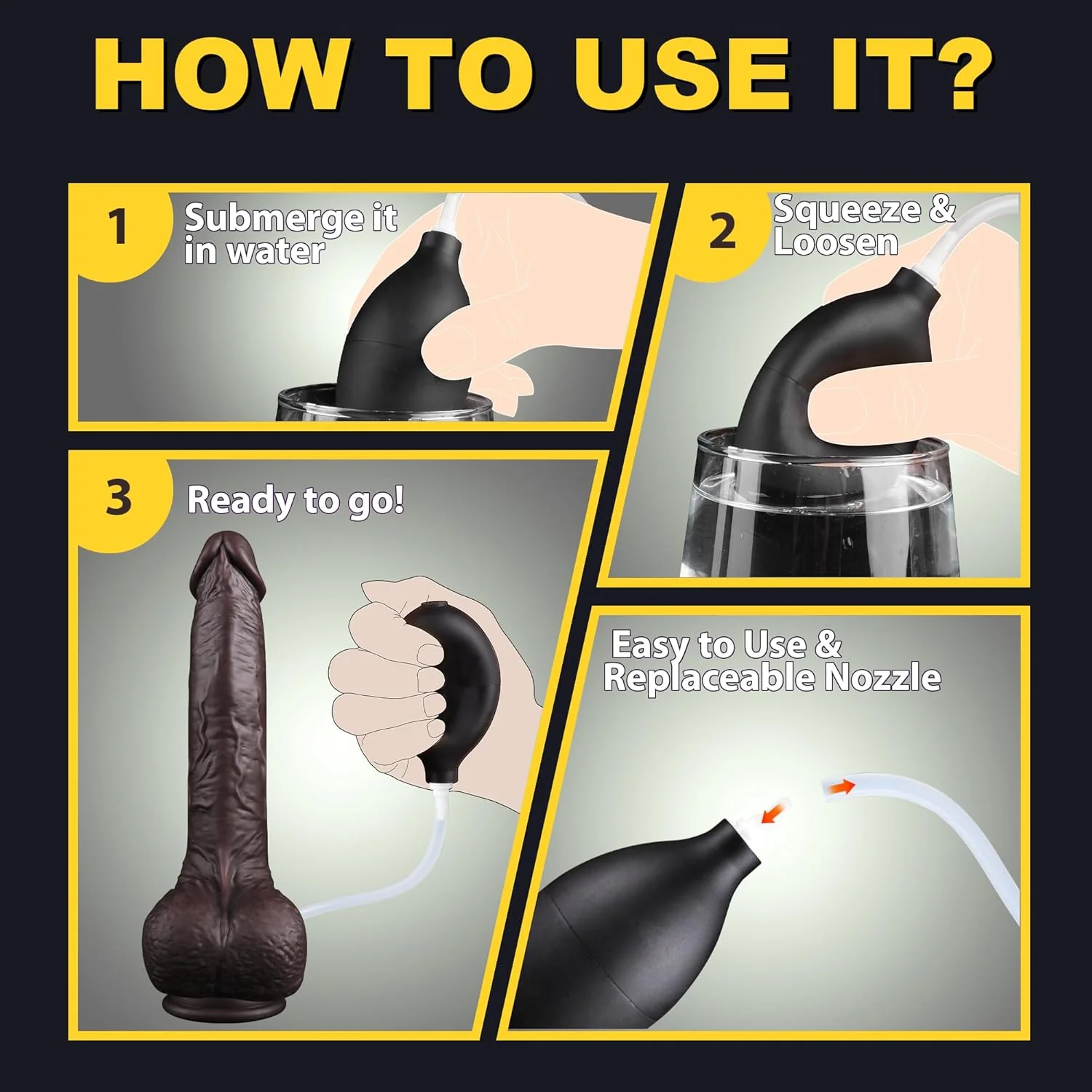 VibeJet 8.4” Squirting Vibrating Dildo 7 Modes Suction - Image 5