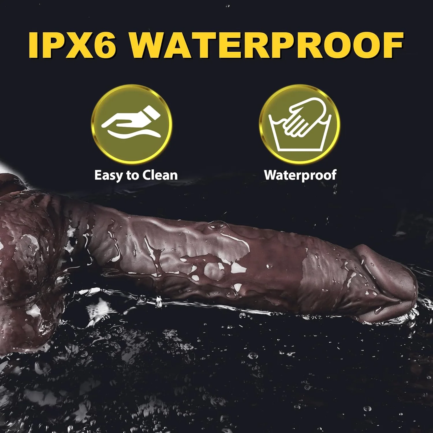 VibeJet 8.4” Squirting Vibrating Dildo 7 Modes Suction - Image 6