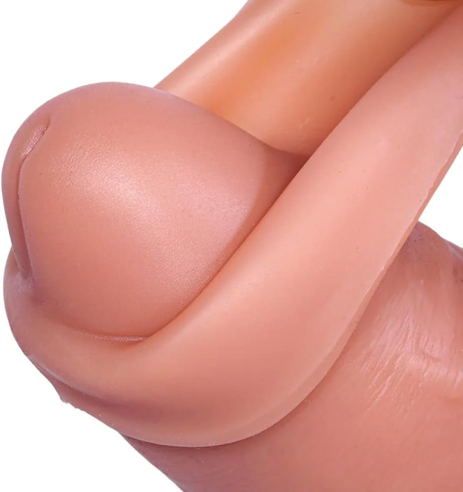 Foreskin 8” Realistic Foreskin Silicone Dildo with Suction Cup - Image 3