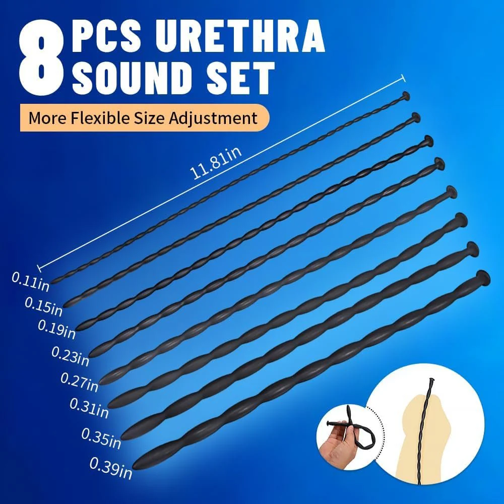 GradusFlex 8PCS Urethral Sounds Silicone Dilator Set - Image 3