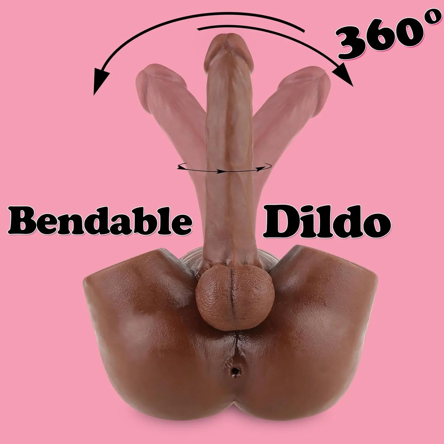AxisFlex Male Sex Doll Torso 8in Flexible Dildo - Image 4