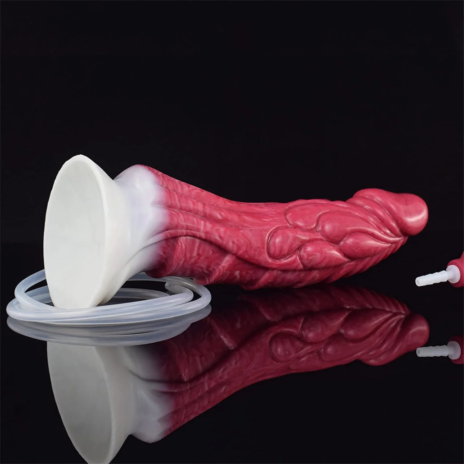 CrimsonJet 9” Squirting Silicone Dildo Suction Cup Waterproof - Image 3