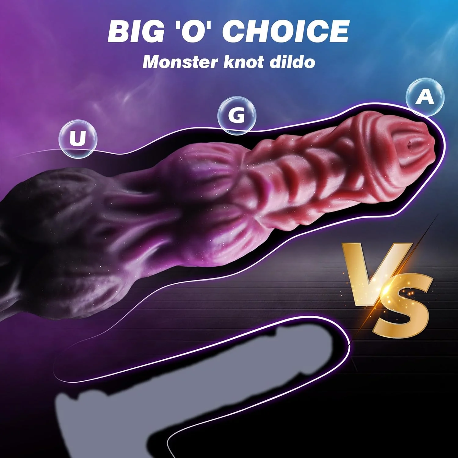 MythicJet 9.6” Squirting Knot Dildo Silicone Suction Cup - Image 3