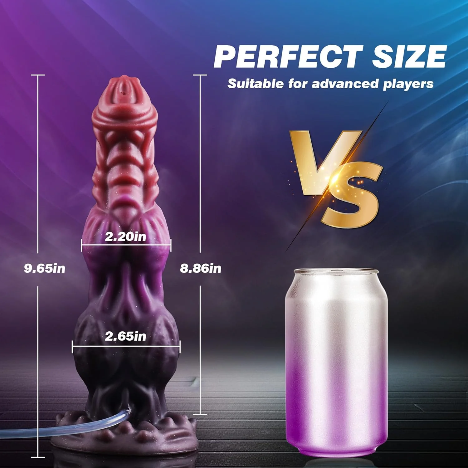 MythicJet 9.6” Squirting Knot Dildo Silicone Suction Cup - Image 4