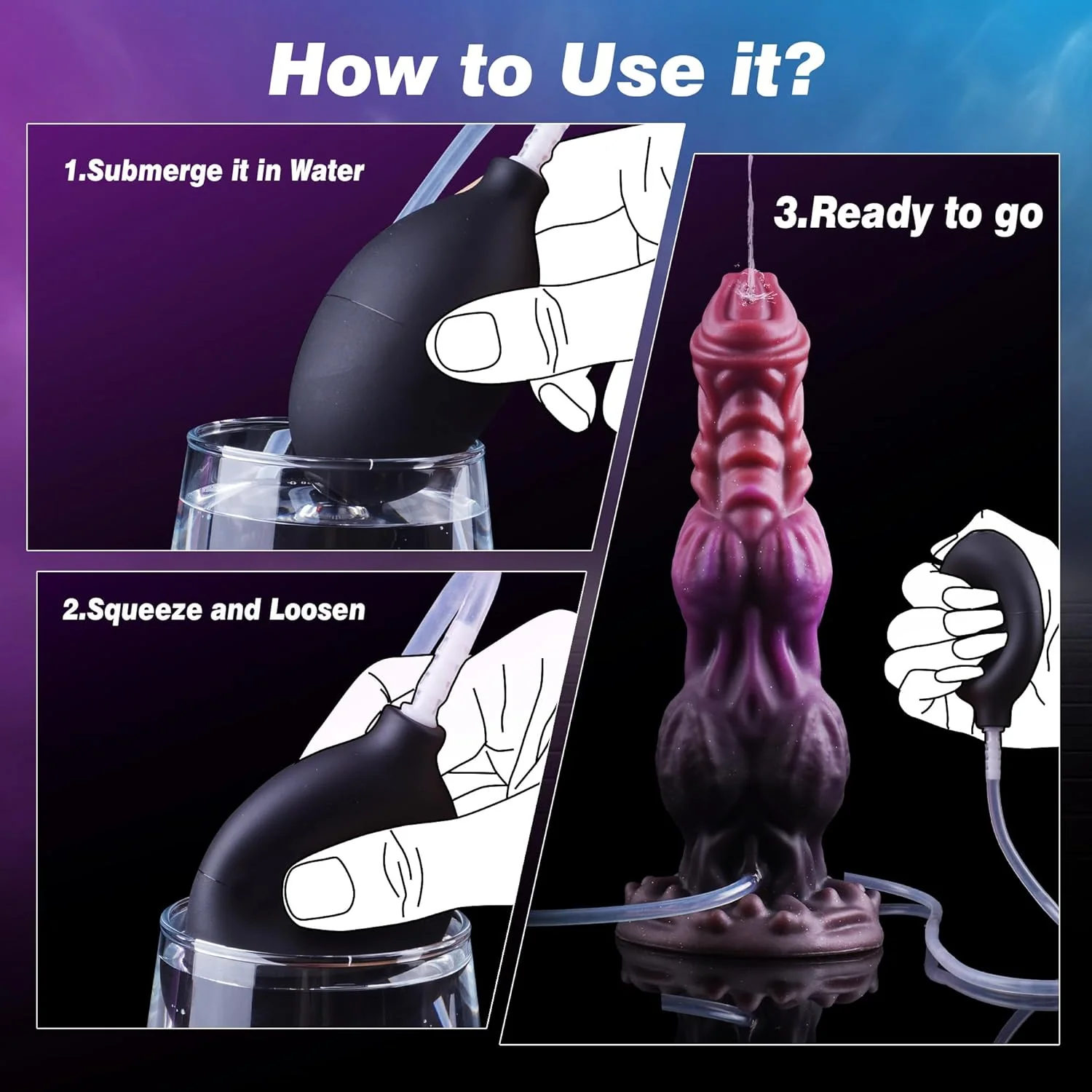MythicJet 9.6” Squirting Knot Dildo Silicone Suction Cup - Image 6
