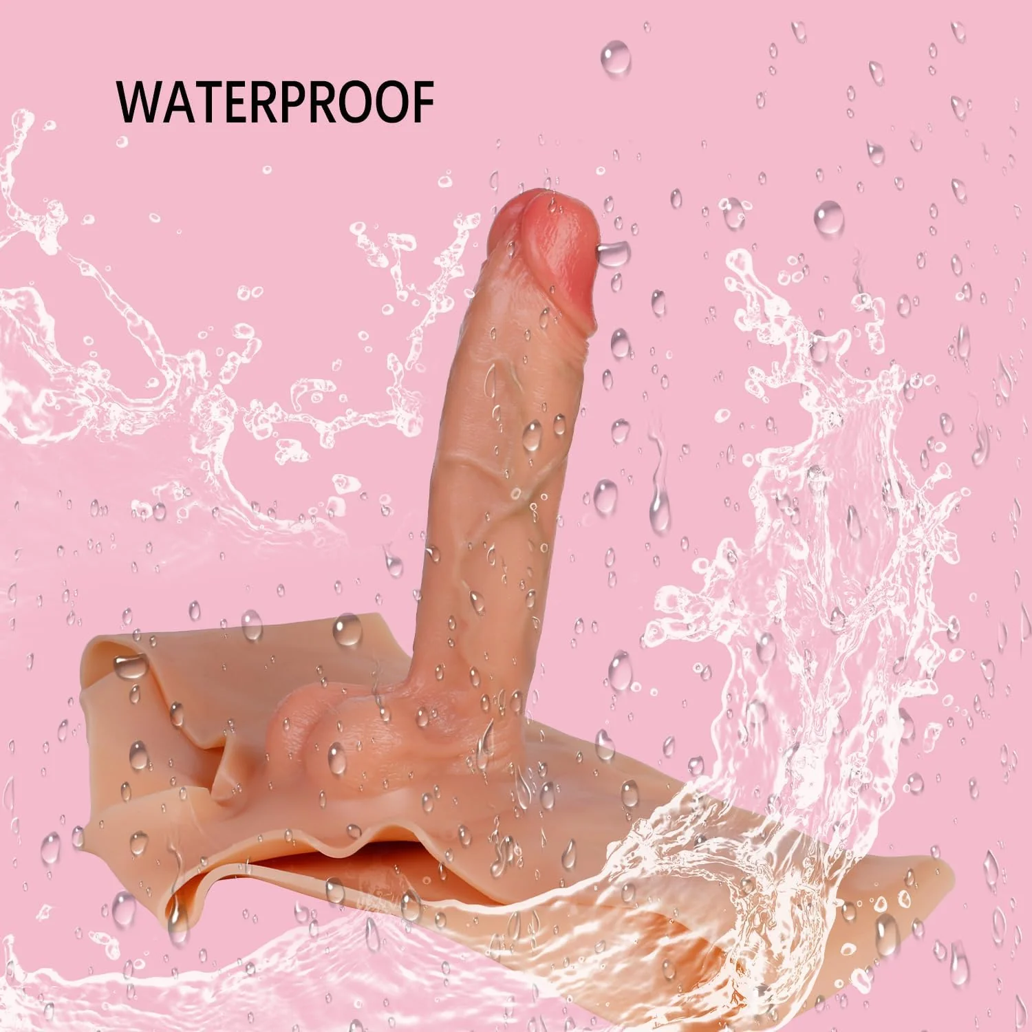 CoreFlex 9 Inch Strapless Silicone Panty Dildo - Image 3