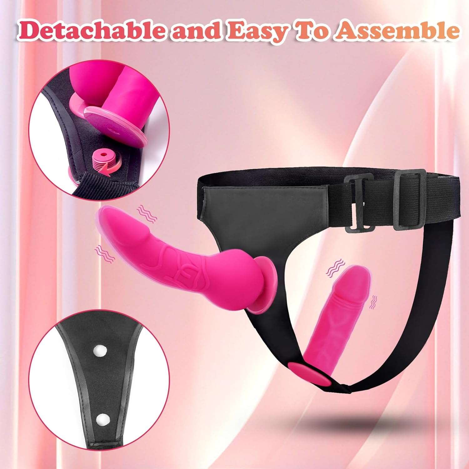 TailorDare Dual Ecstasy Strap-On Dildo - Image 5