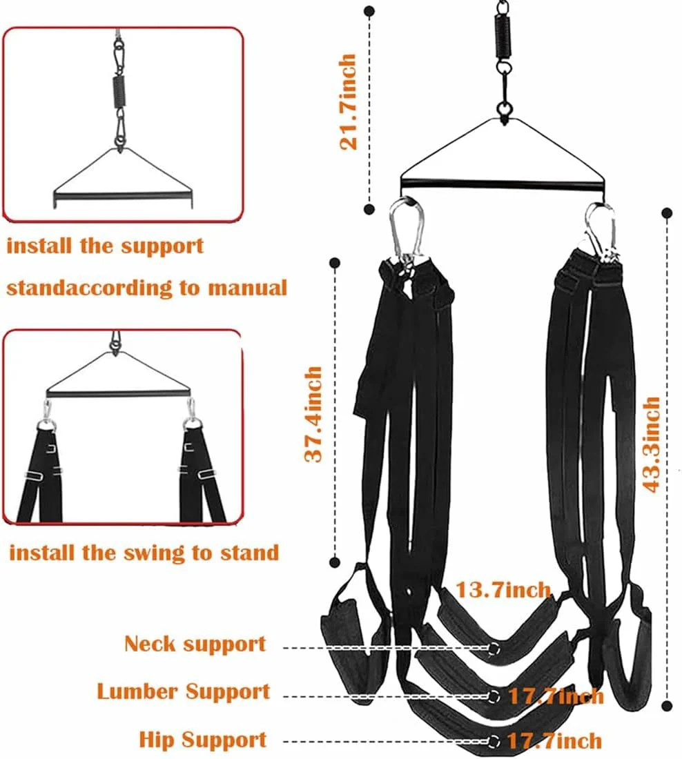 SpinVault 360° Ceiling Sex Swing 800lb Heavy Duty - Image 8