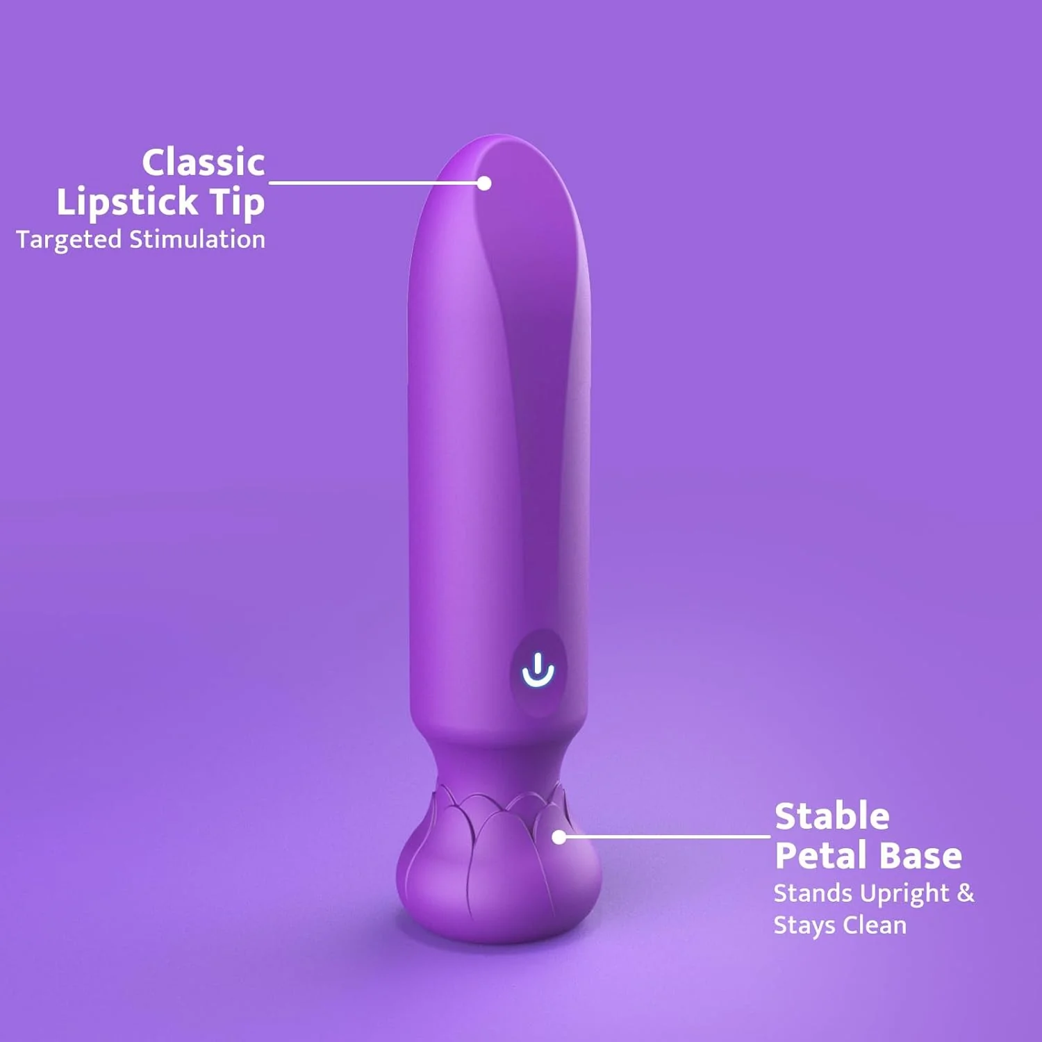 VioletLuxe Bullet Vibrator 10 Modes Waterproof Silicone Rechargeable - Image 4
