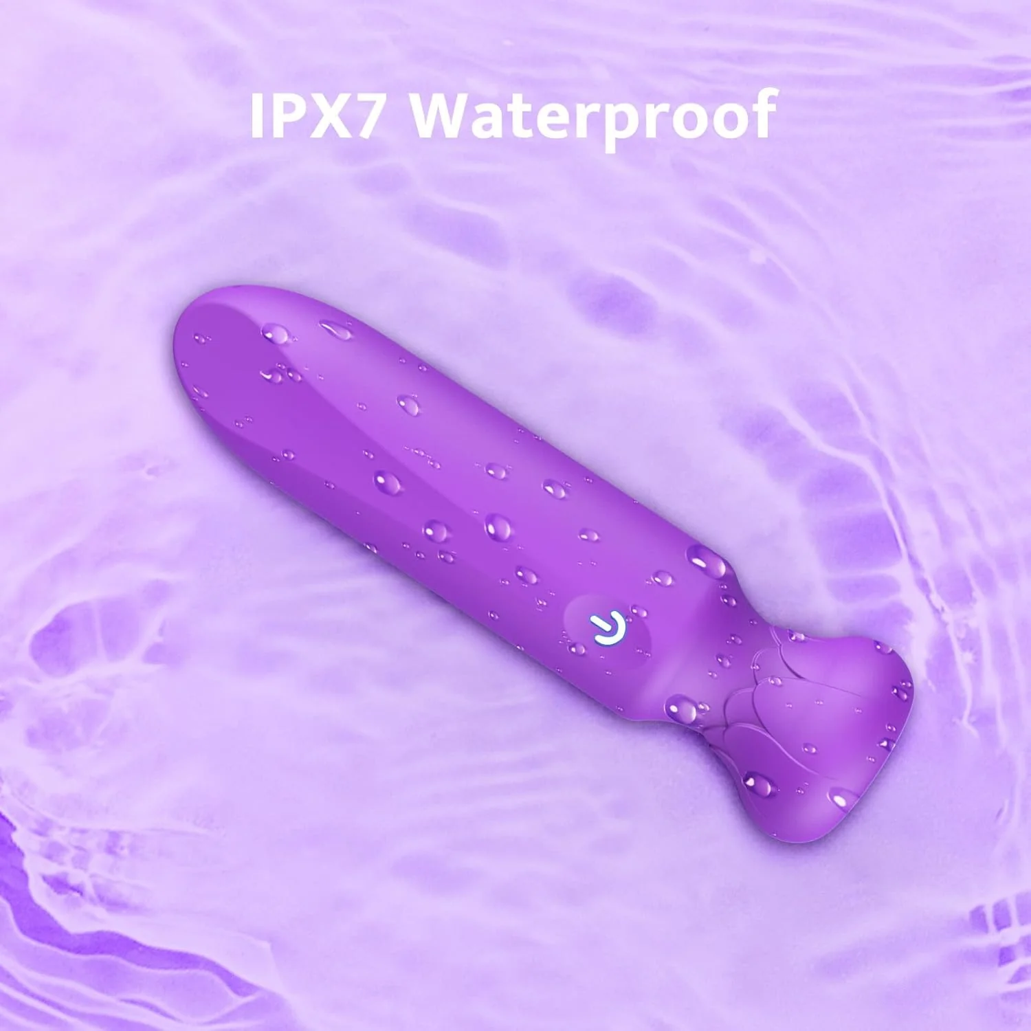 VioletLuxe Bullet Vibrator 10 Modes Waterproof Silicone Rechargeable - Image 6