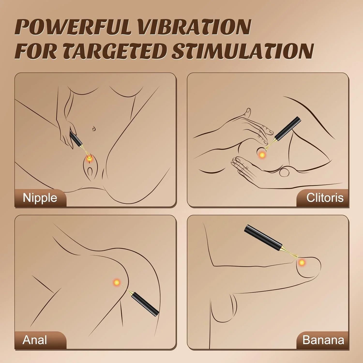 HyperPulse Bullet Vibrator 10 Modes Powerful Rechargeable Quiet - Image 6