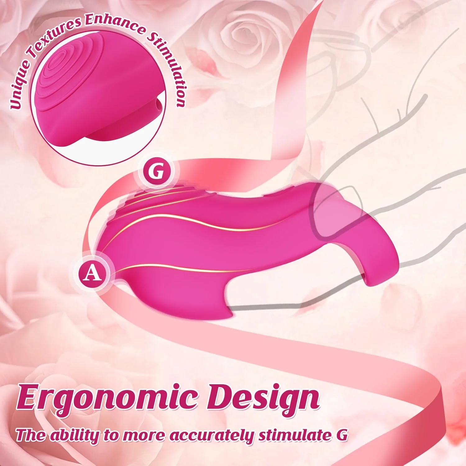 LinkVibe App Finger Vibrator 9 Modes Quiet Waterproof - Image 3