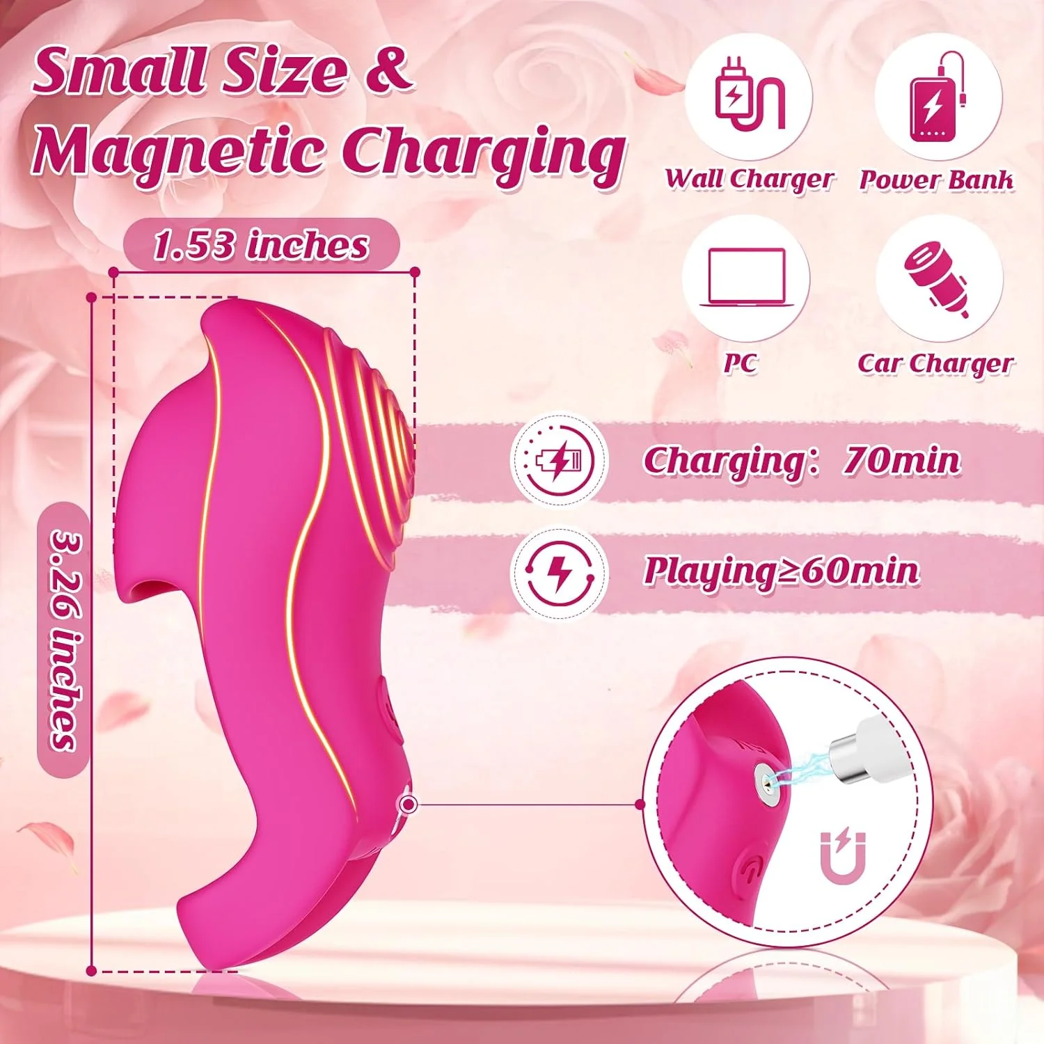 LinkVibe App Finger Vibrator 9 Modes Quiet Waterproof - Image 5