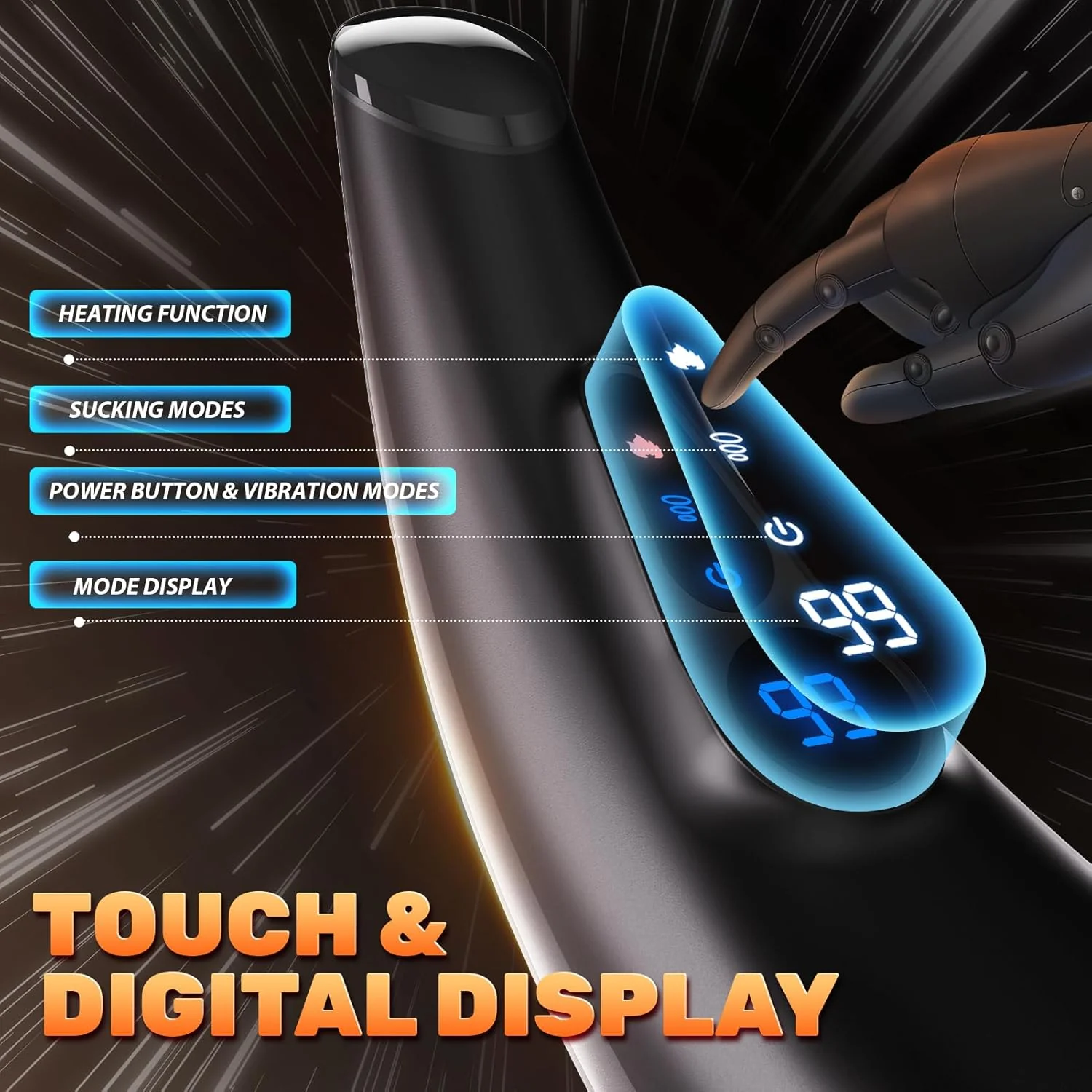 HeatSync APP Male Masturbator Heating Suction Vibrator - Image 6