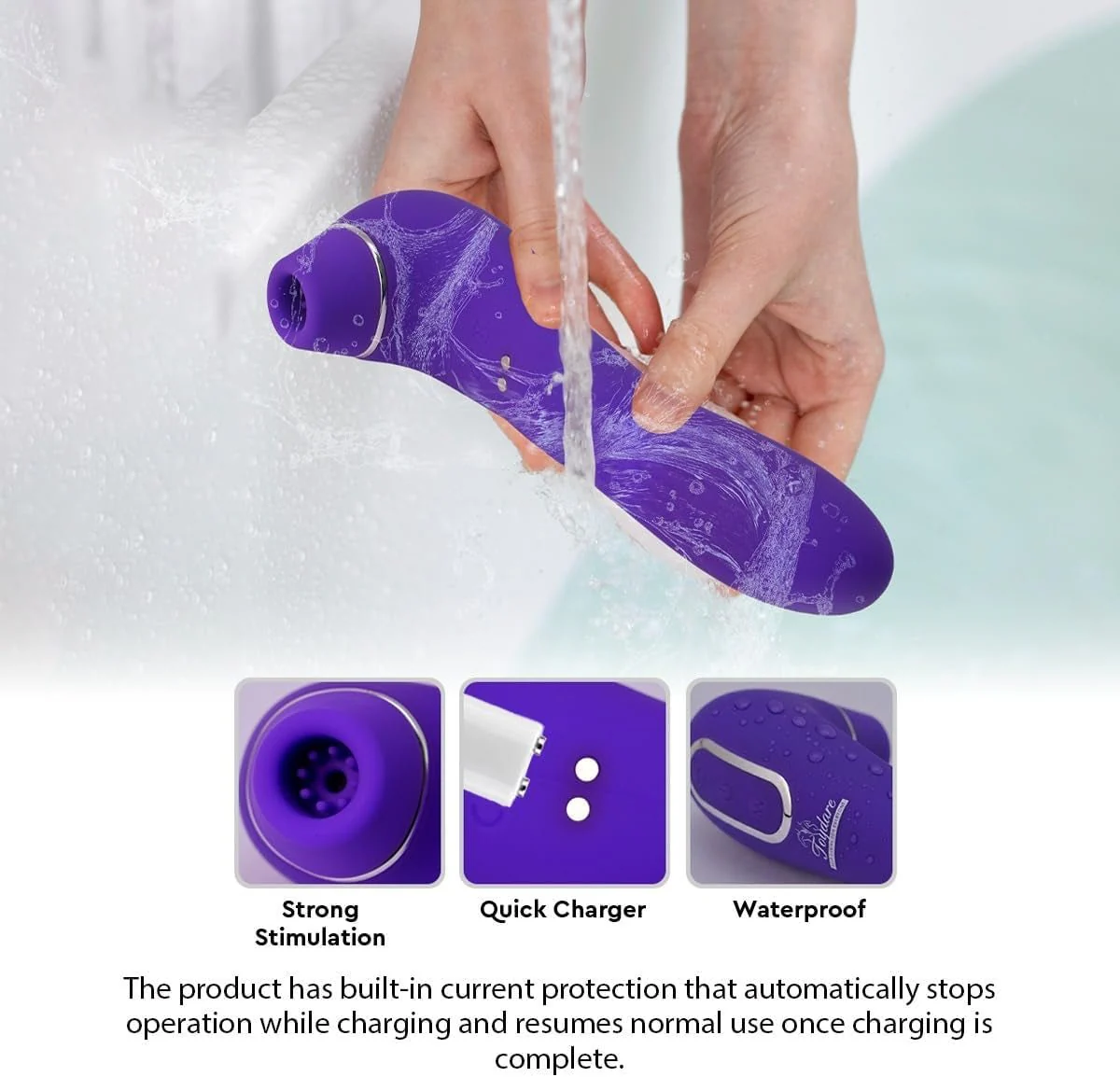 FlexiPulse 2-in-1 Clit Suction Stimulator G-Spot Vibrator Wand - Image 5