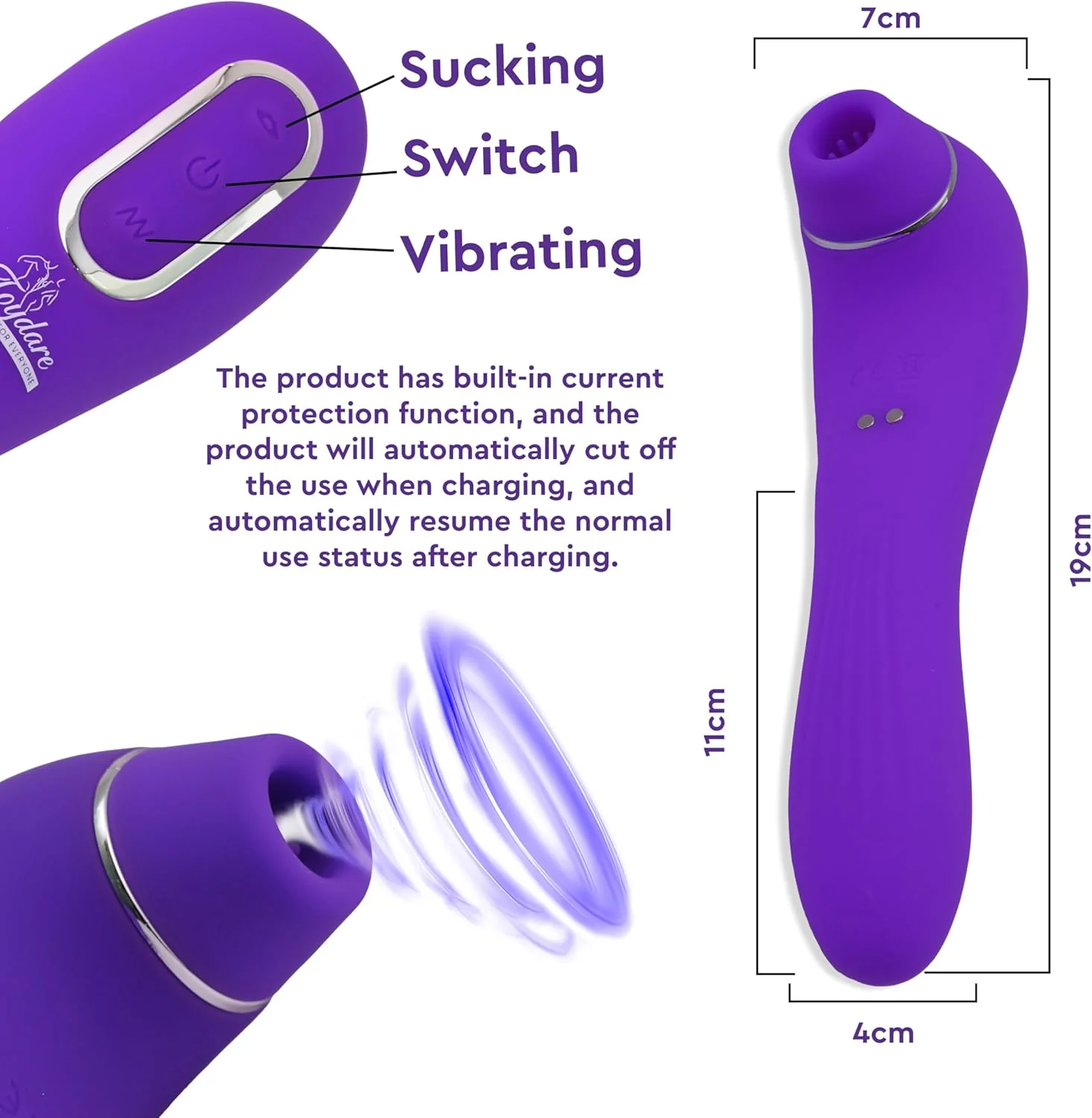 FlexiPulse 2-in-1 Clit Suction Stimulator G-Spot Vibrator Wand - Image 6