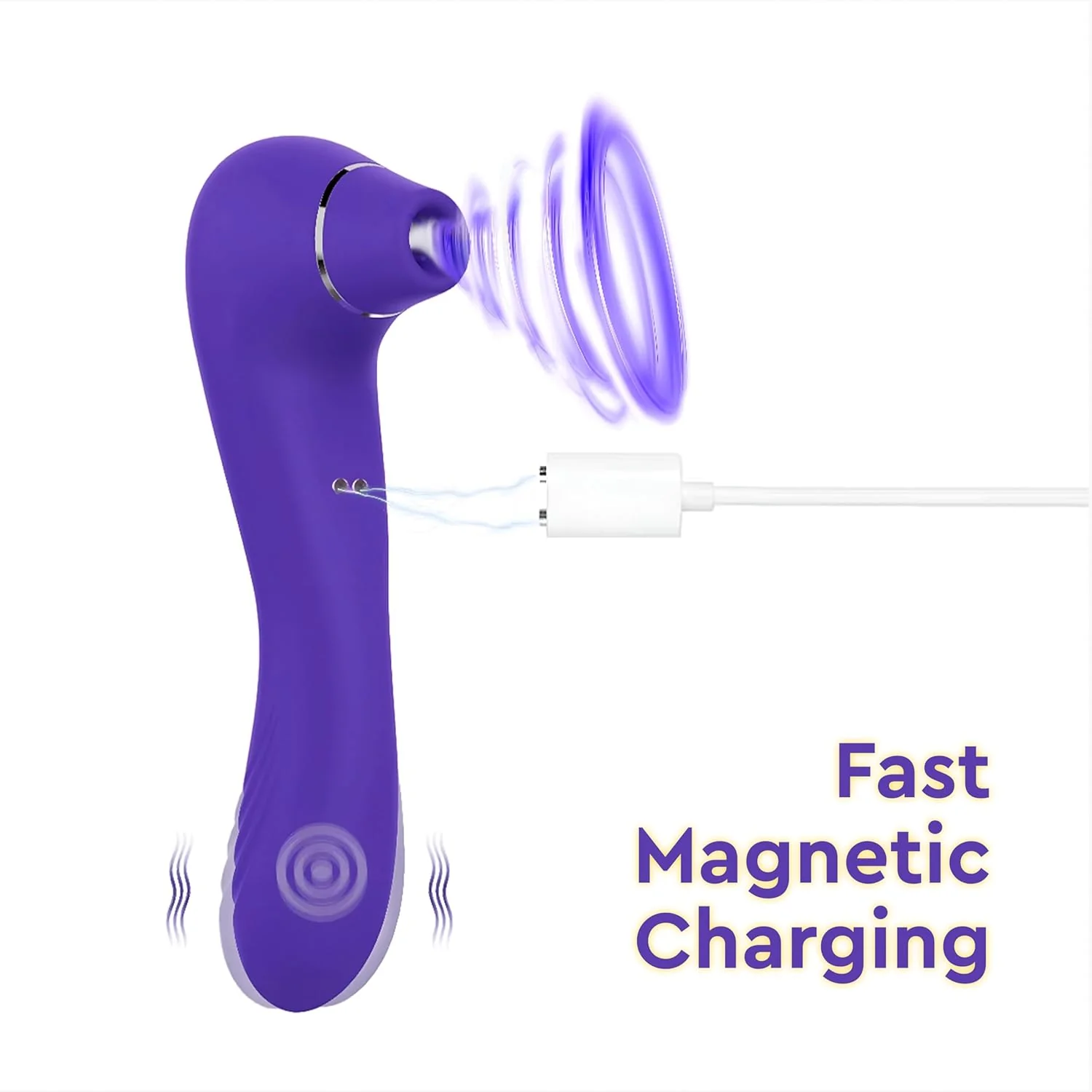 FlexiPulse 2-in-1 Clit Suction Stimulator G-Spot Vibrator Wand - Image 7