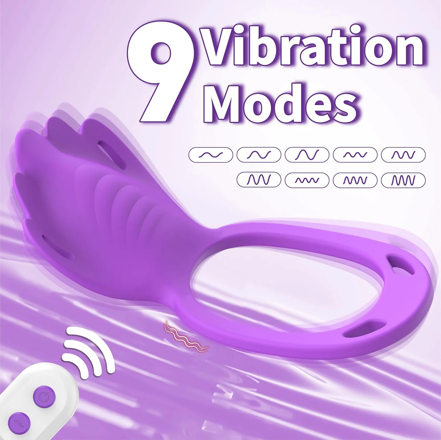 VioletLink Wearable Cock Ring Clit Stimulator App 9 Modes - Image 2