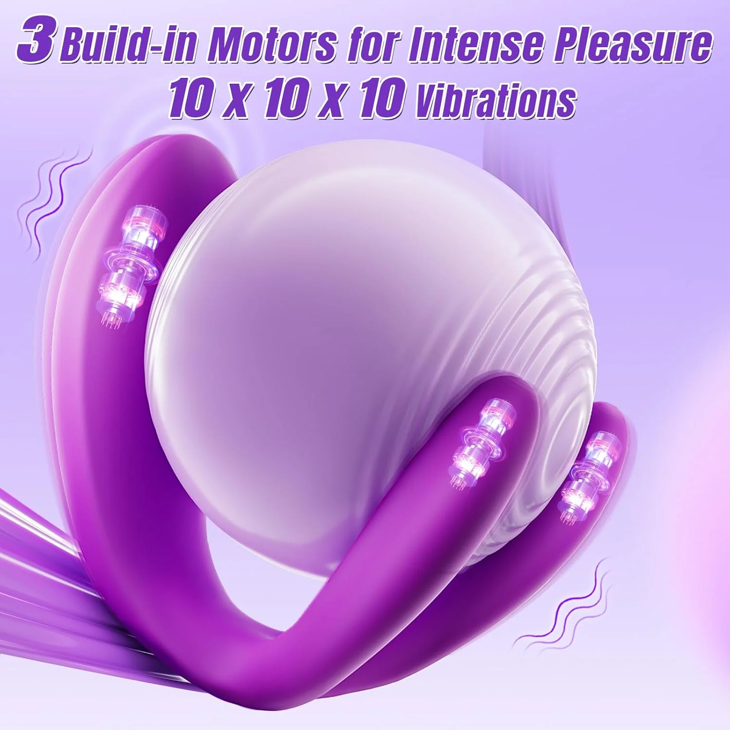 DualPulse Double-Ended Wearable Vibrator 3 Motors - Image 2