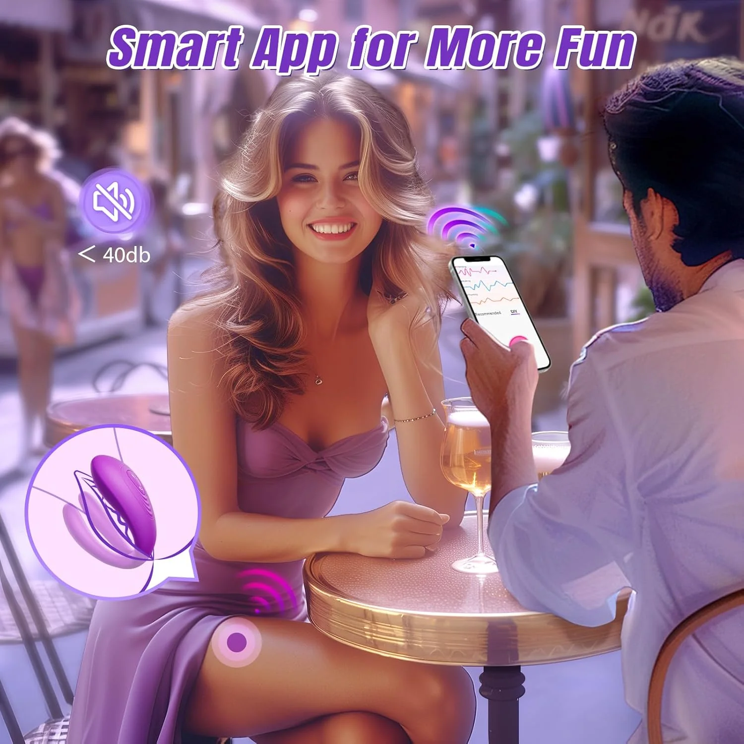 DualPulse Double-Ended Wearable Vibrator 3 Motors - Image 5