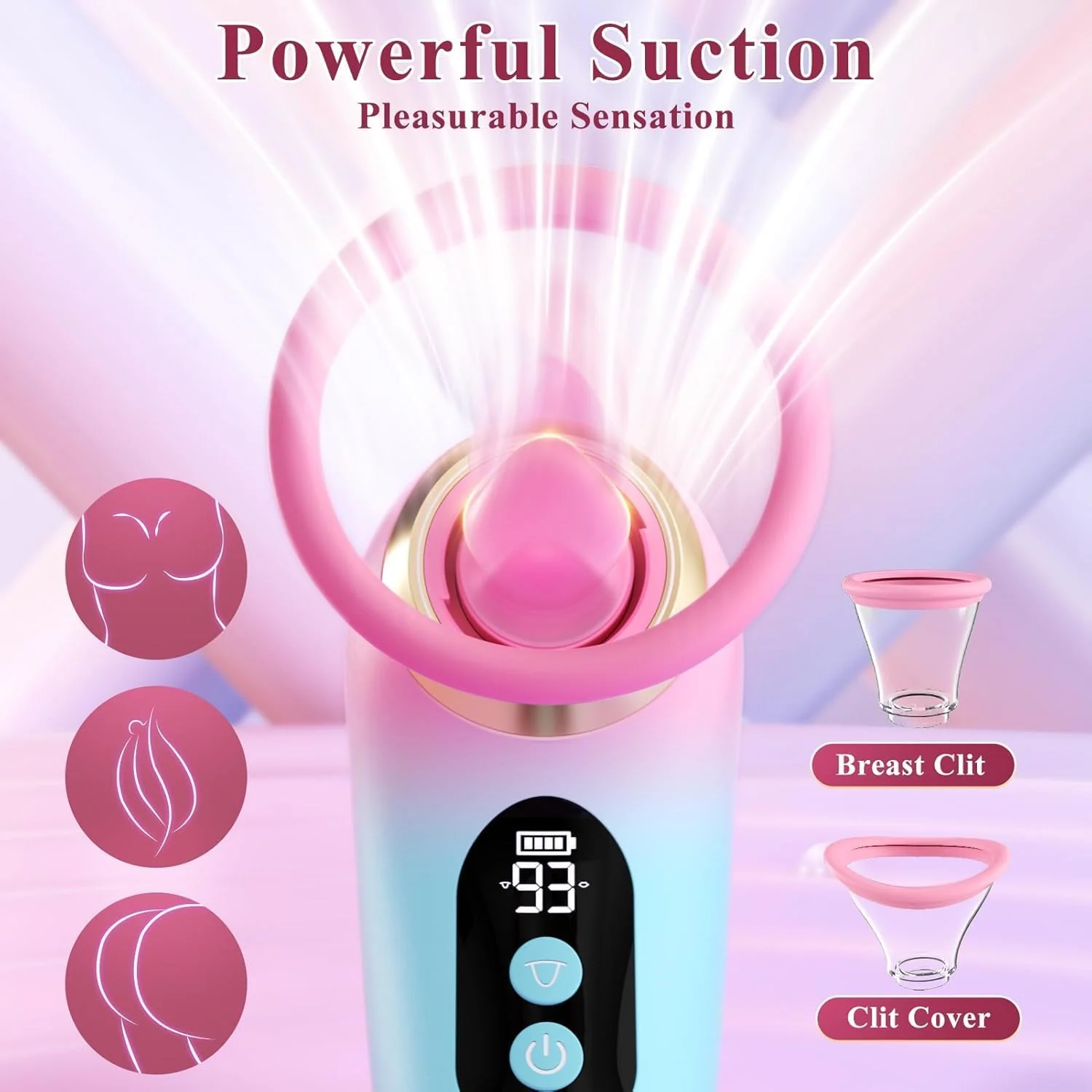 LumiVanta AI Rose Wand Clit Sucker LCD App Waterproof - Image 3