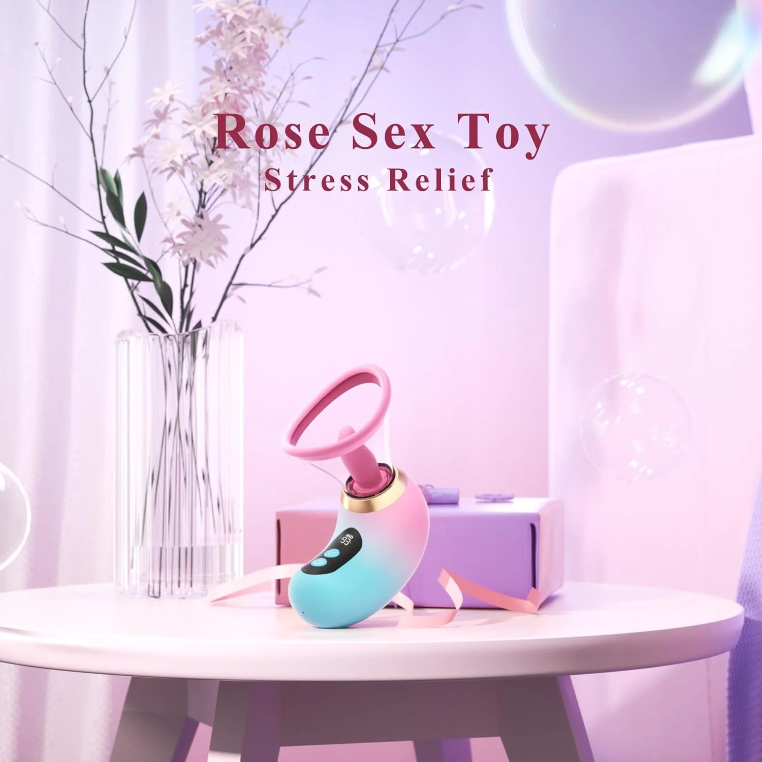 LumiVanta AI Rose Wand Clit Sucker LCD App Waterproof - Image 7