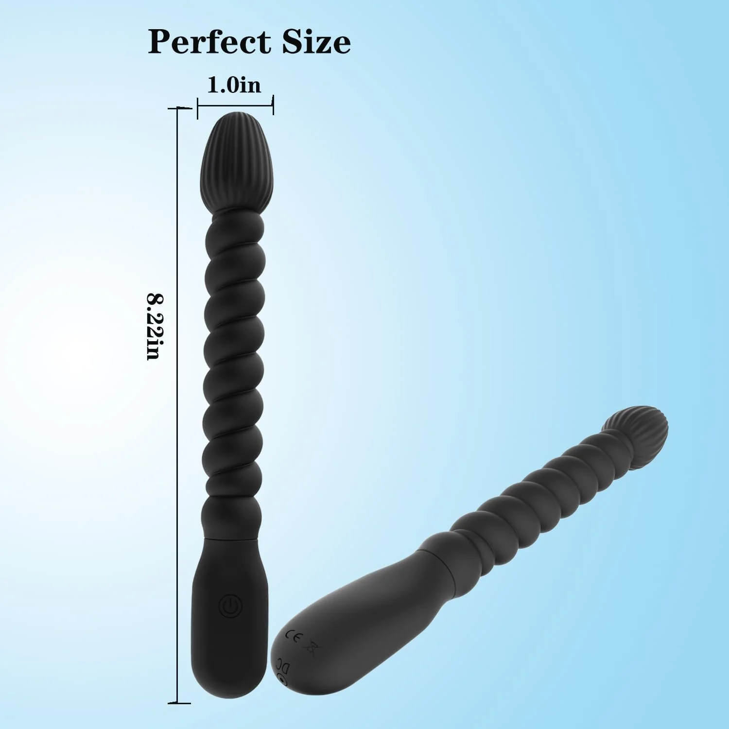 PulseGlow Vibrating Anal Beads Butt Plug Wand - Image 4
