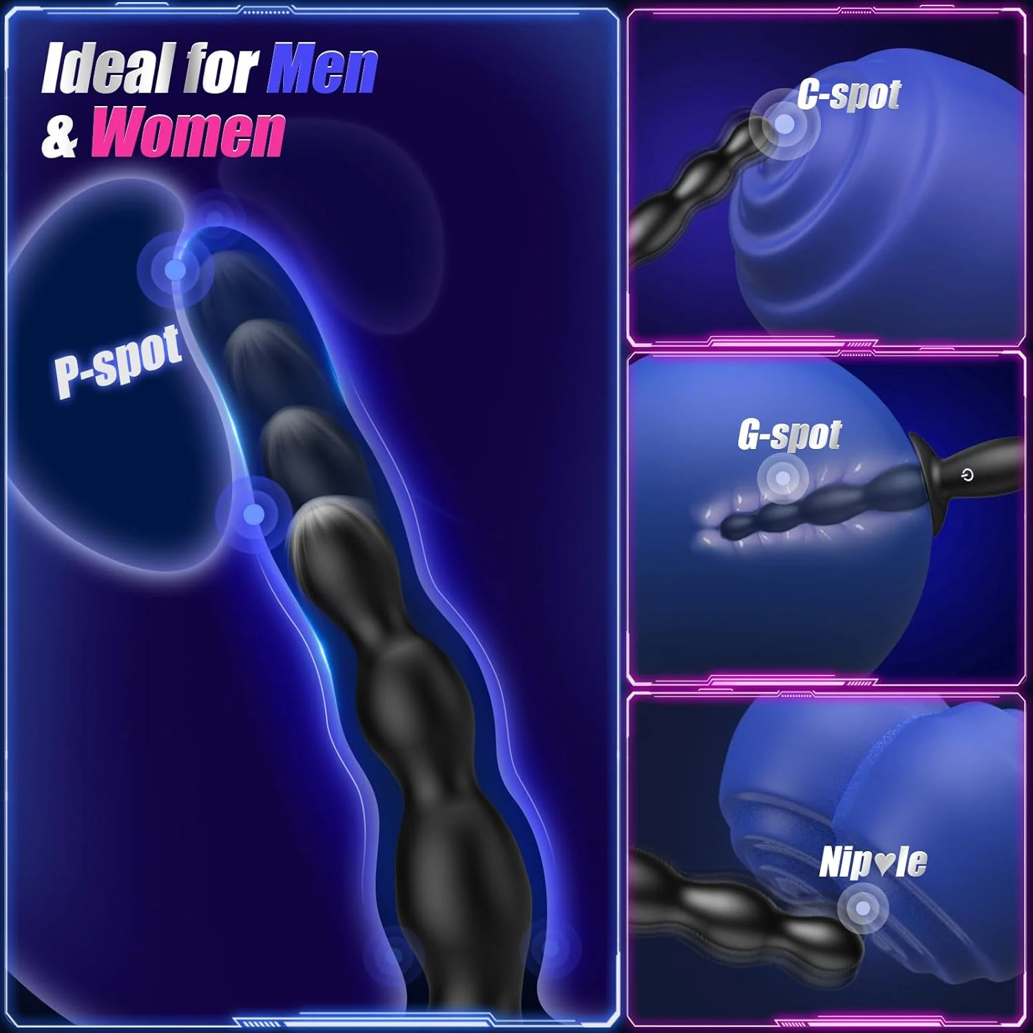 CoreWave App-Controlled Anal Beads Prostate Vibrator - Image 3