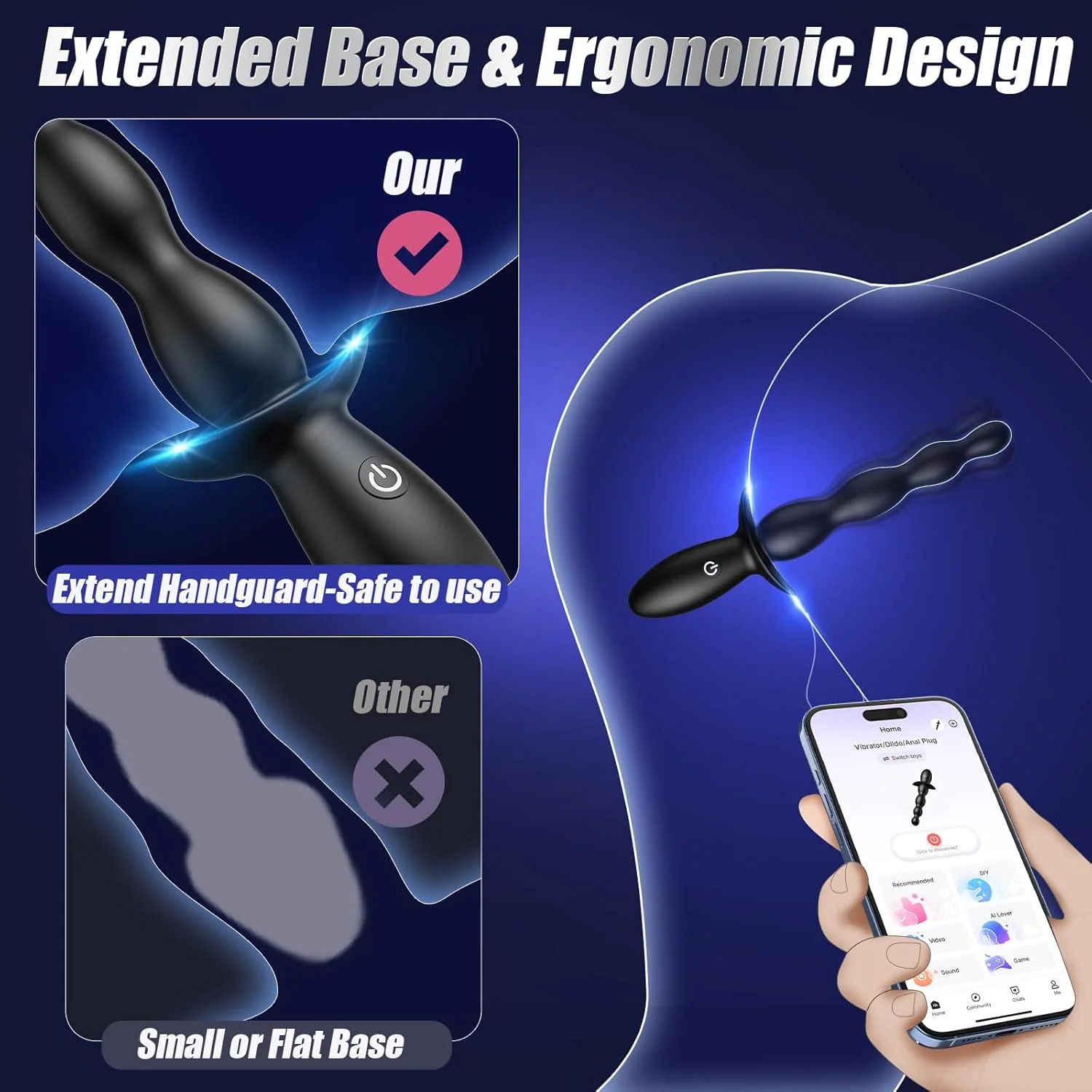 CoreWave App-Controlled Anal Beads Prostate Vibrator - Image 4