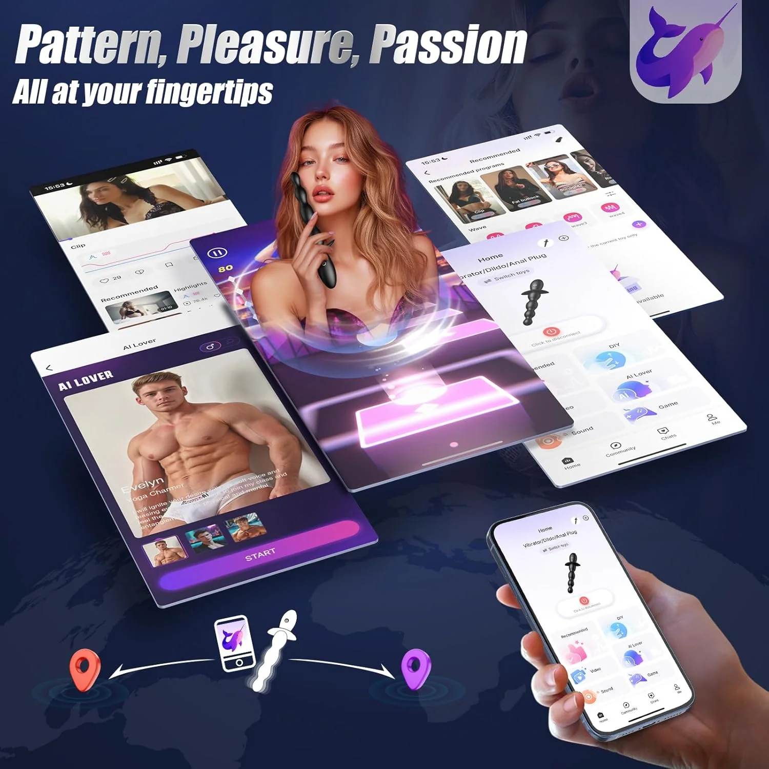 CoreWave App-Controlled Anal Beads Prostate Vibrator - Image 5