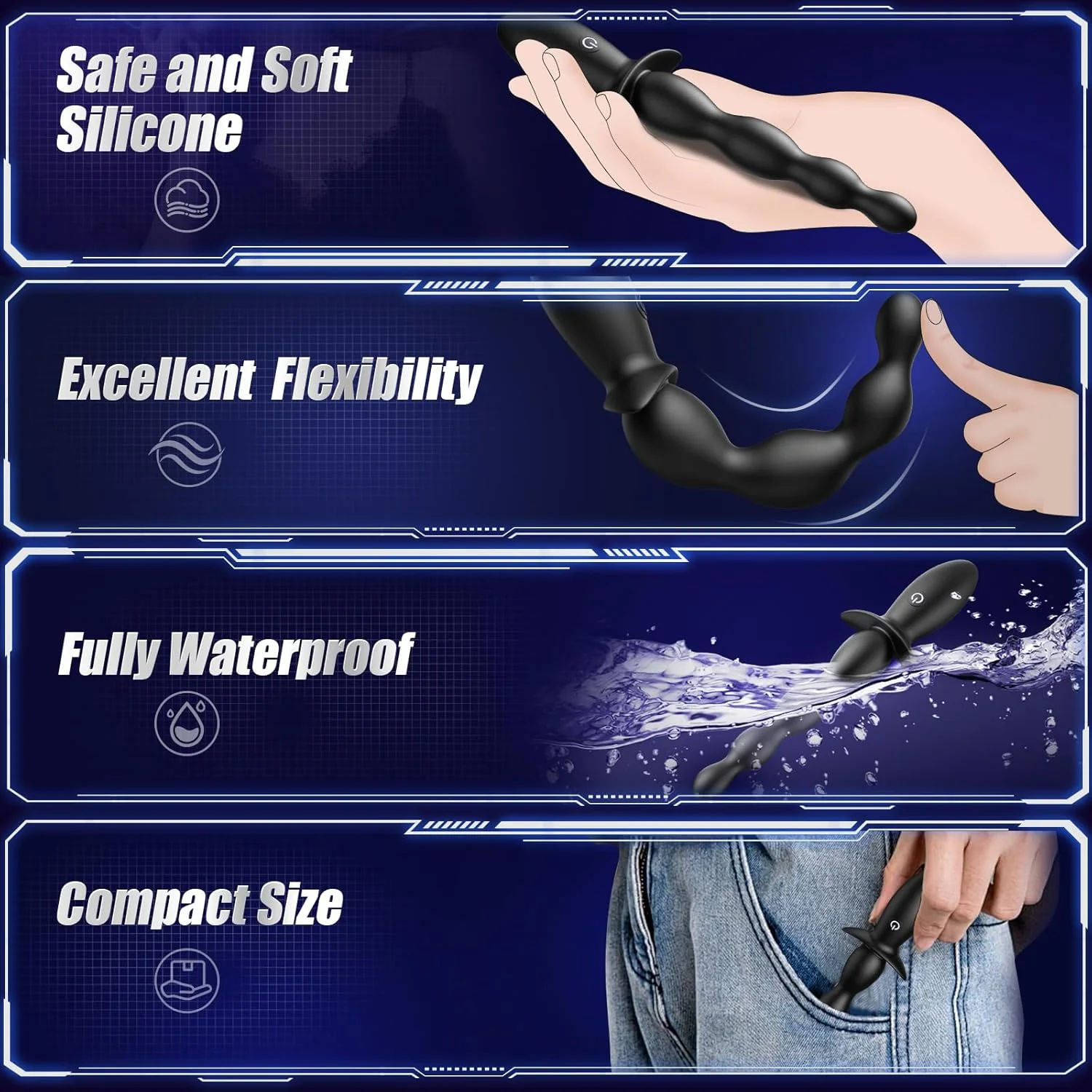 CoreWave App-Controlled Anal Beads Prostate Vibrator - Image 7