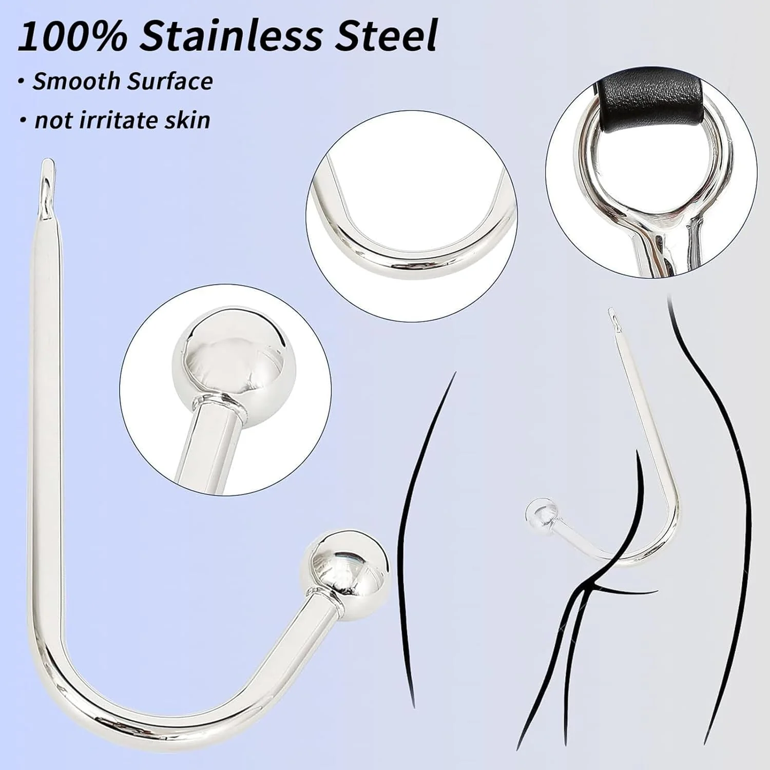 NightBound Anal Hook Harness Bondage Kit with Collar - Image 3