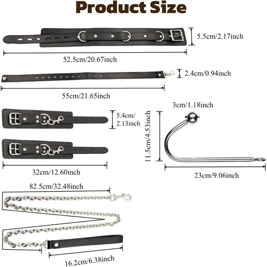 CommandHook Anal Hook Bondage Kit with Collar & Cuffs - Image 5