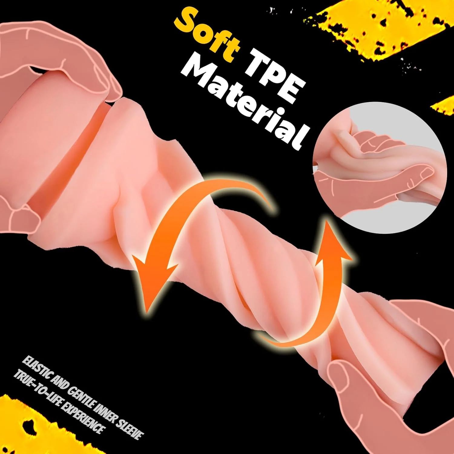 DeepCore Anal Pocket Pussy 8.5" Textured Male Stroker - Image 5