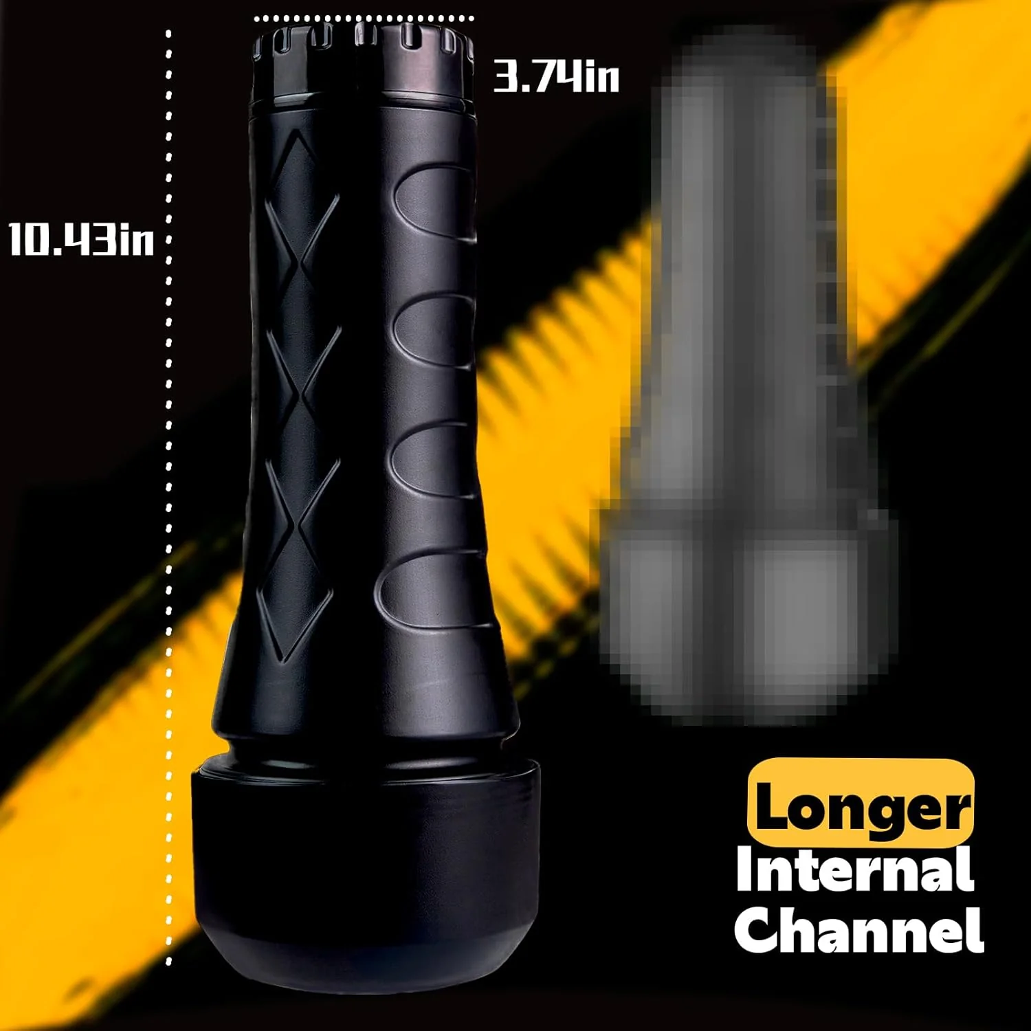 DeepCore Anal Pocket Pussy 8.5" Textured Male Stroker - Image 6