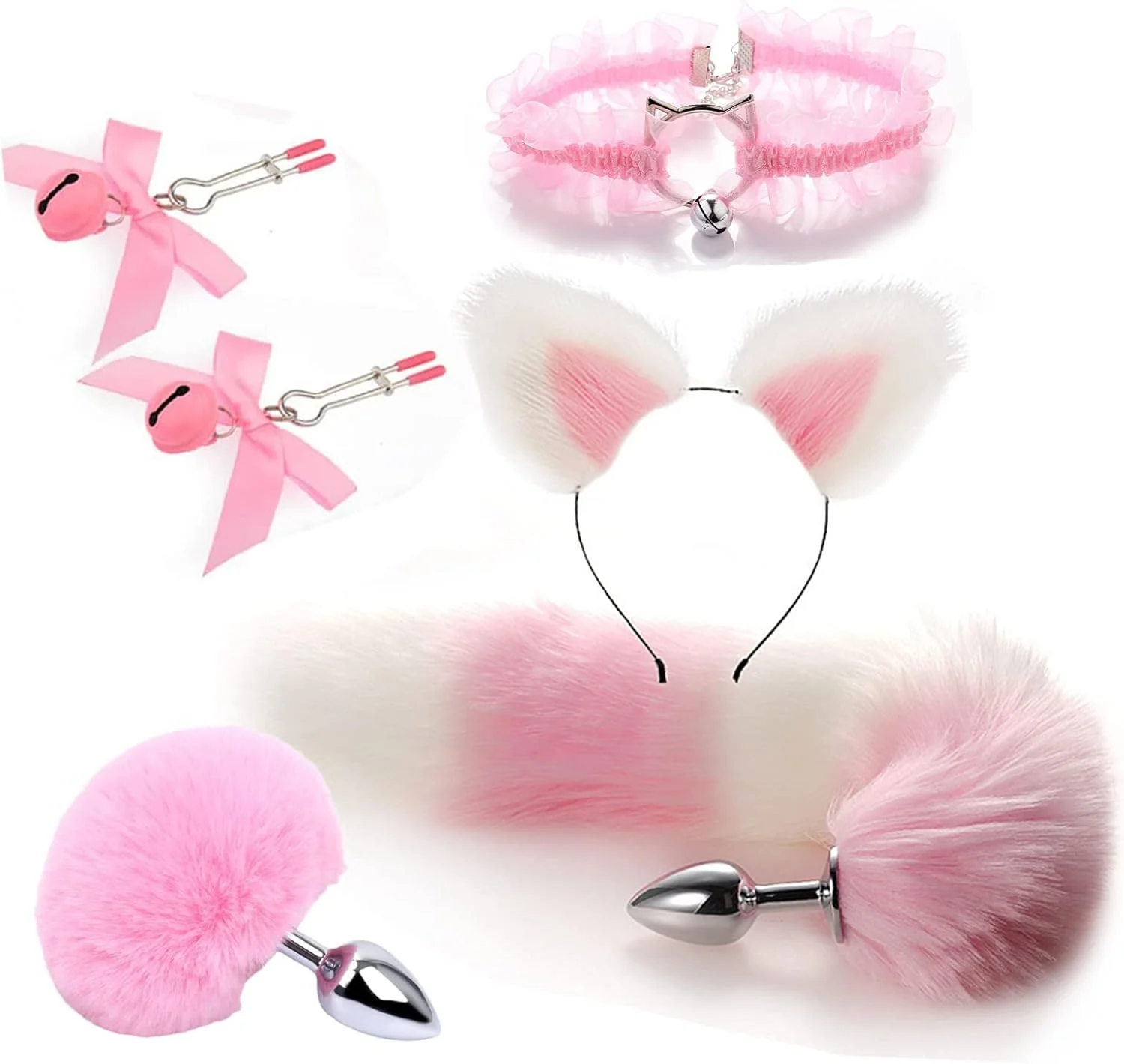VelvetFang Fox Tail Anal Plug Set 6PC Cosplay Kit