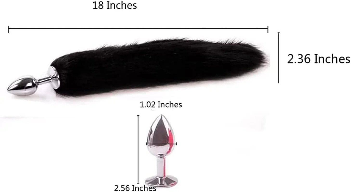 OnyxTail Small Steel Tail Butt Plug Black - Image 2