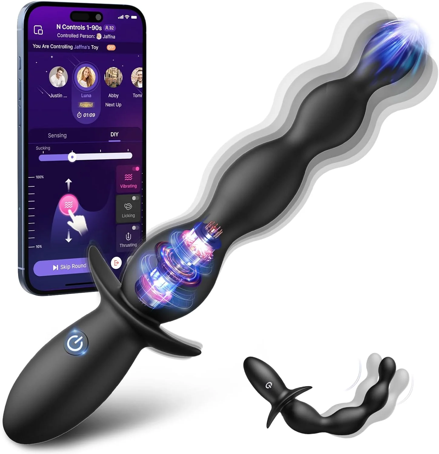 CurveSync App-Controlled Anal Beads Prostate Vibrator - Image 2