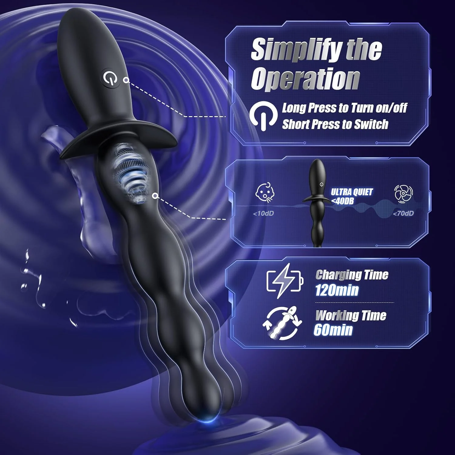 CurveSync App-Controlled Anal Beads Prostate Vibrator - Image 9