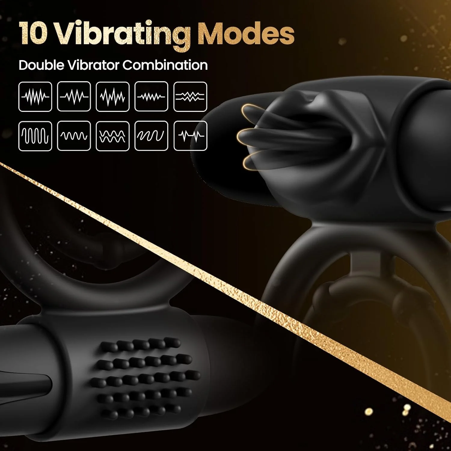 ApexBullet Dual Bullet Vibrator Penis Ring - Image 5