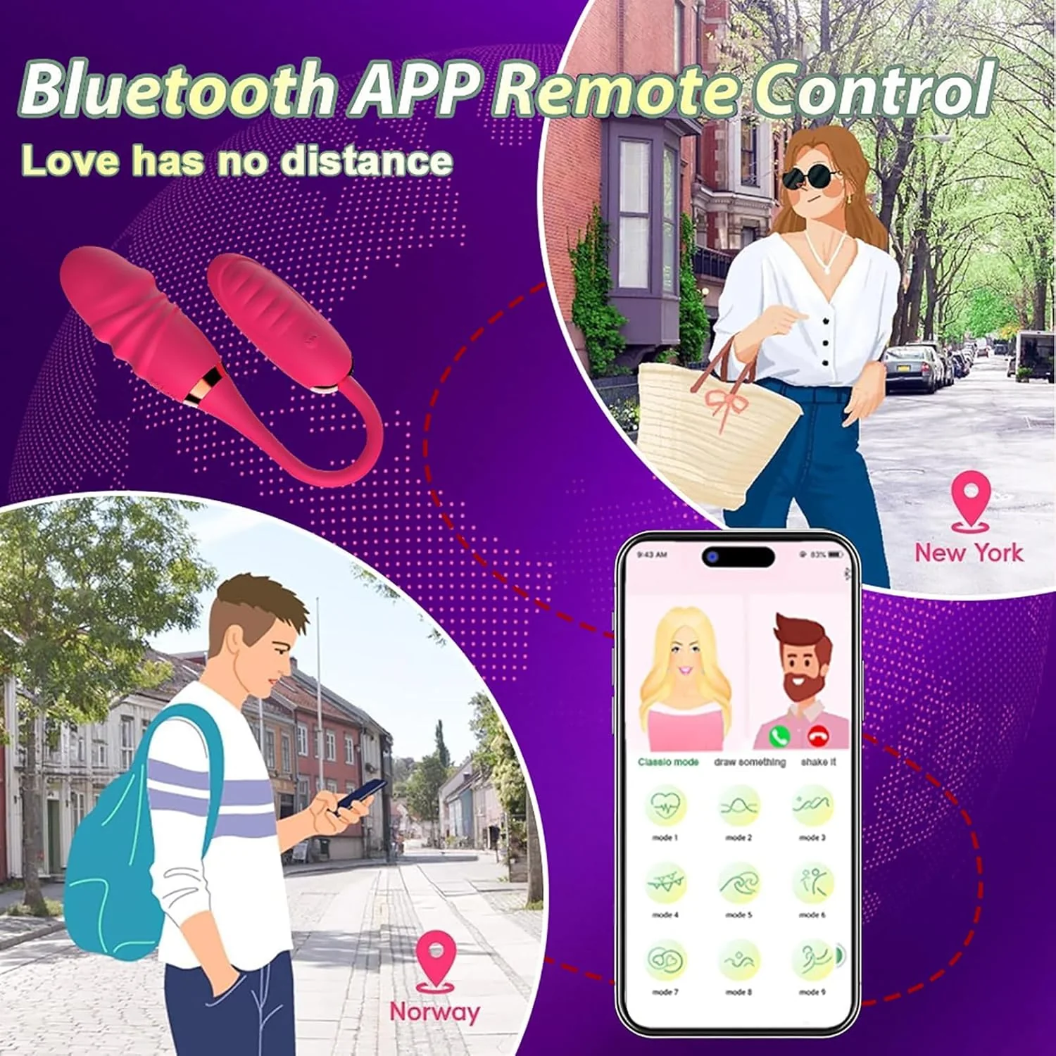 SyncWave App Remote G-Spot Vibrator Couples Toy 10 Modes - Image 5