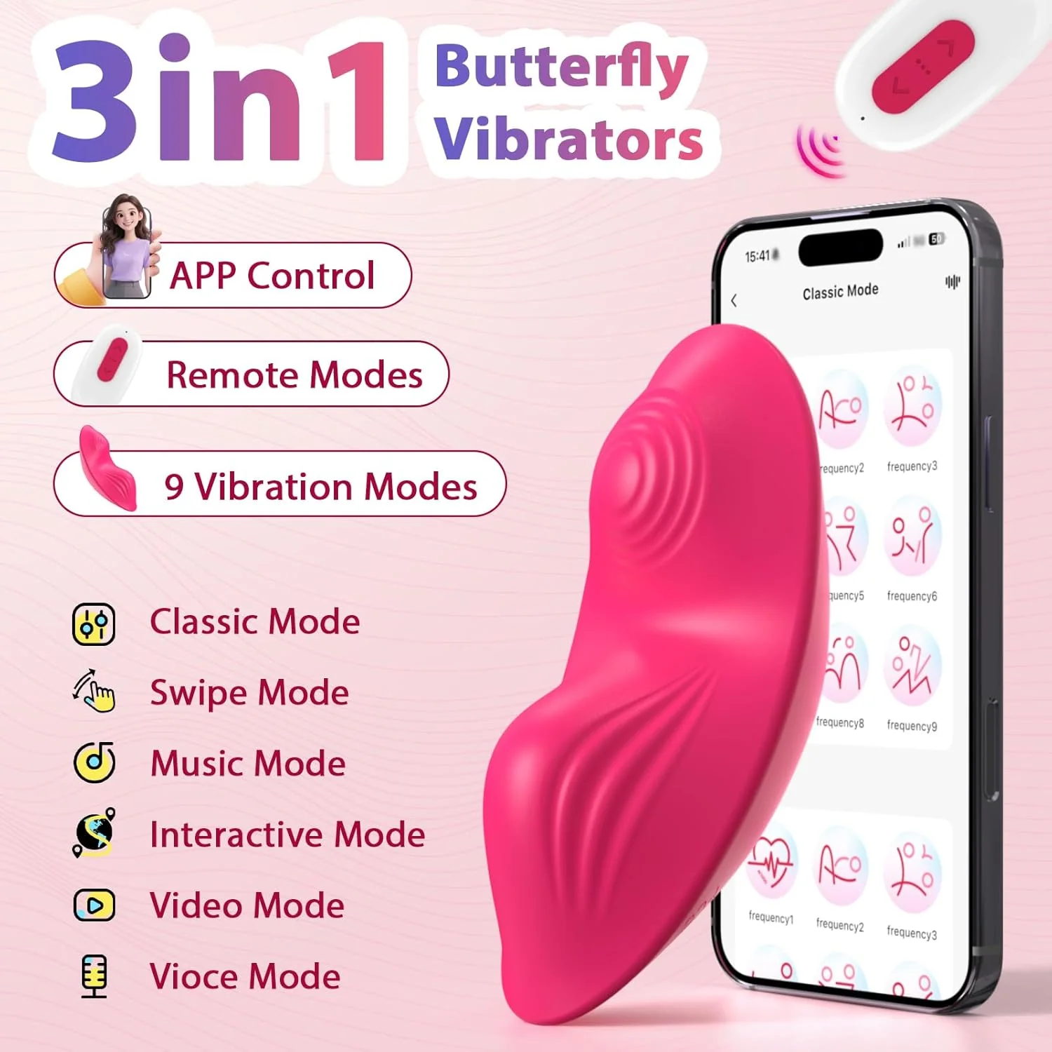 ButterflyRose APP Butterfly Panty Vibrator 9 Modes - Image 2